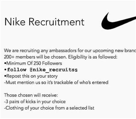 nike junior ambassador instagram fake|Fake Nike Influencer Recruitment Scam Goes Viral .